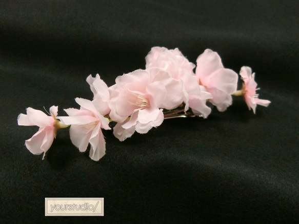 [お値下げ]桜のバレッタ 3枚目の画像