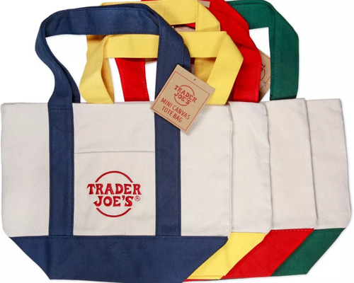 TRADER JOE'S ミニトートバッグ 4色セット