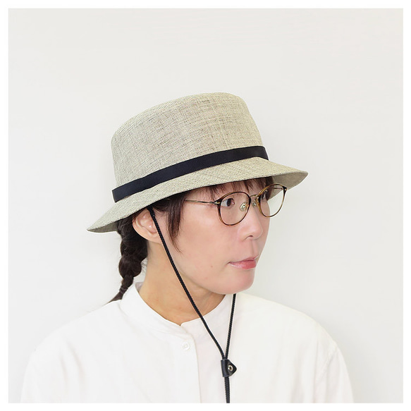 バケットハット 夏素材の和紙 ～Japan Paper Bucket Hat～あご紐付き【動画あり】 6枚目の画像