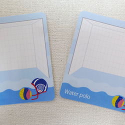 【国内送料無料】水球　メッセージカード　24枚入り 2枚目の画像