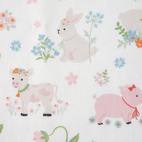 韓国製 動物柄 アニマルファーム 牧場柄 30sオーガニック 生地
