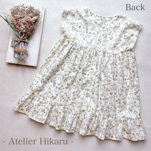 花柄 ワンピース 秋ワンピース 秋服 秋ワンピ 100cm 女の子  