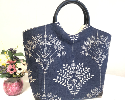 お出かけバック インポート刺繍生地 トートバッグ tumugi 通販