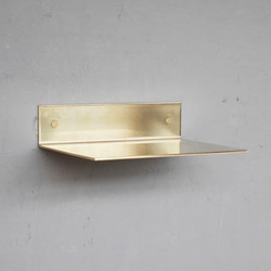 ＼送料無料／[P.L Brass Shelf] 真鍮プレートシェルフ ブラケット シェルフ 棚板 壁付け ‐113_b‐ 15枚目の画像