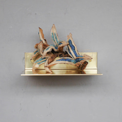 ＼送料無料／[P.L Brass Shelf] 真鍮プレートシェルフ ブラケット シェルフ 棚板 壁付け ‐113_b‐ 16枚目の画像