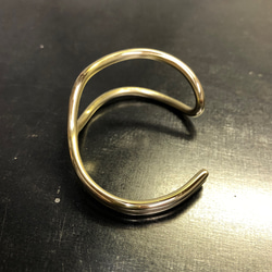 brass water drop bangle 3mm バングル ブレスレット 3枚目の画像