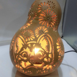 ひょうたんランプ　猫とお花 ひょうたんランプ 猫とお花の通販 by キュア's shop｜ラクマ