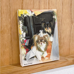 【そのまま印刷】うちの子 オーダーパネル 帆布パネル 記念 出産祝い 犬 猫 7枚目の画像
