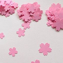 桜色4タイプの花びら付きさくら150枚セット 4枚目の画像