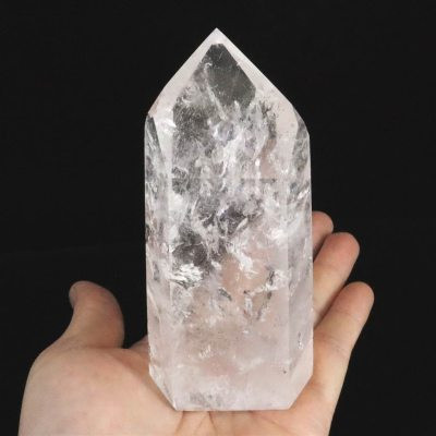 レムリアンシード 116mm 水晶 磨きポイント レインボー 330g  【82997】