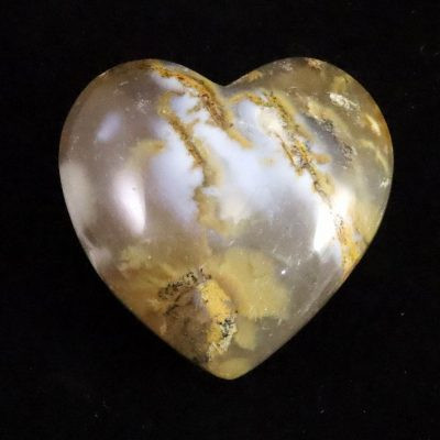 デンドライト デンドリチック クォーツ 45mmハートポリッシュ  51.9g 【27505】