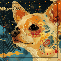 【インターステラー (星ノ間)  - チワワ犬 No.1】宇宙 星空 アートポスター 犬の絵 犬の絵画 犬のイラス 3枚目の画像