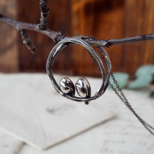 枝と鳥 ペア ネックレス・ペンダント Namikata 通販 1747897