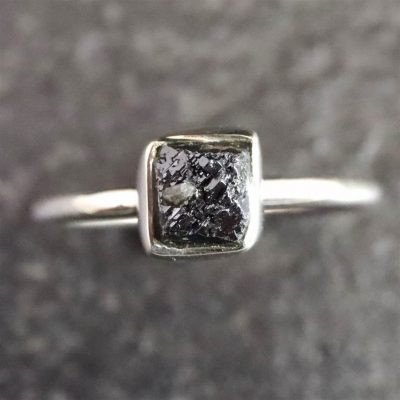 米国産　ブルッカイト 4.5mm 原石 リング 1.82ｇ 【98828】