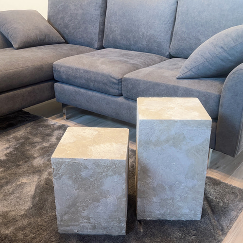 コンクリート調 サイドテーブル 物置台 飾り棚 サイドテーブル AUDREY