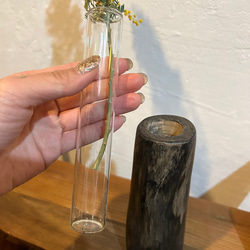 天然木の花瓶 ケヤキ 小 ブラック No,90 2枚目の画像