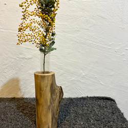 天然木の花瓶 ケヤキ 小 ナチュラル No,88 5枚目の画像
