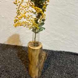 天然木の花瓶 ケヤキ 小 ナチュラル No,88 6枚目の画像