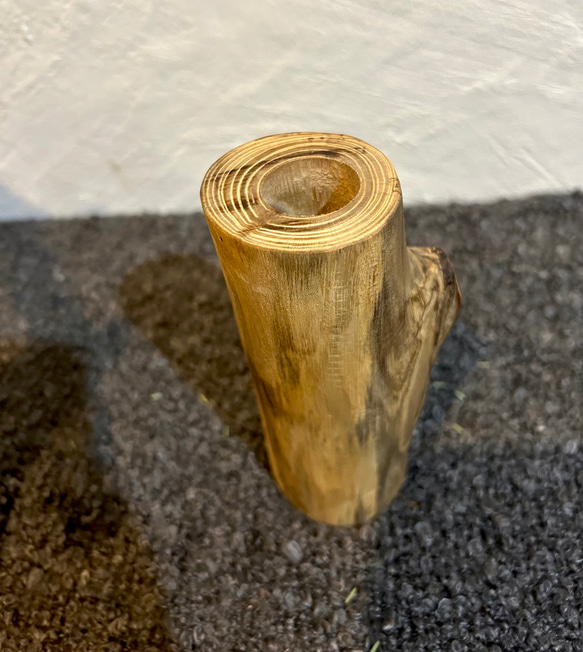 天然木の花瓶 ケヤキ 小 ナチュラル No,88 7枚目の画像