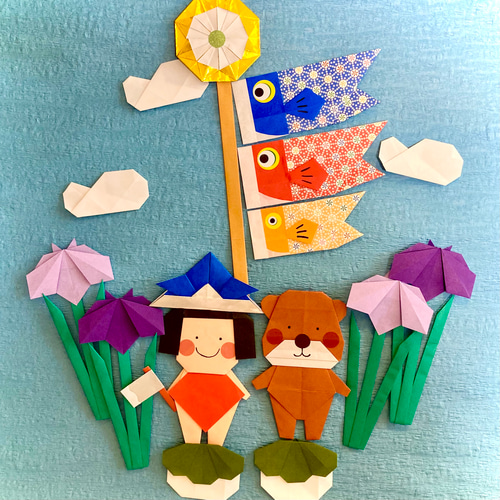 折り紙 こどもの日 こいのぼり 壁面飾り その他素材 miko origami 通販