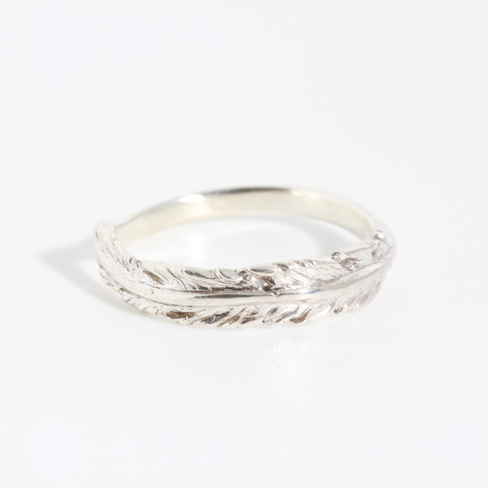 feather pinky ring　SV925