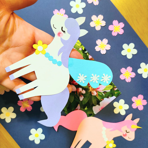 ラミネート可 写真 色紙 手紙 壁面 アルバム 飾り パーツ ～桜舞う