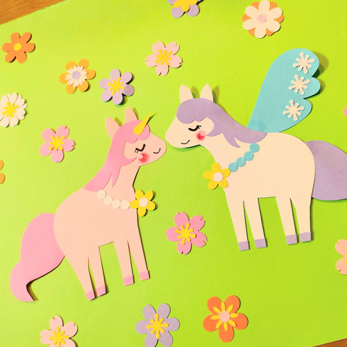 ラミネート可 写真 色紙 手紙 壁面 アルバム 飾り パーツ ～桜舞う