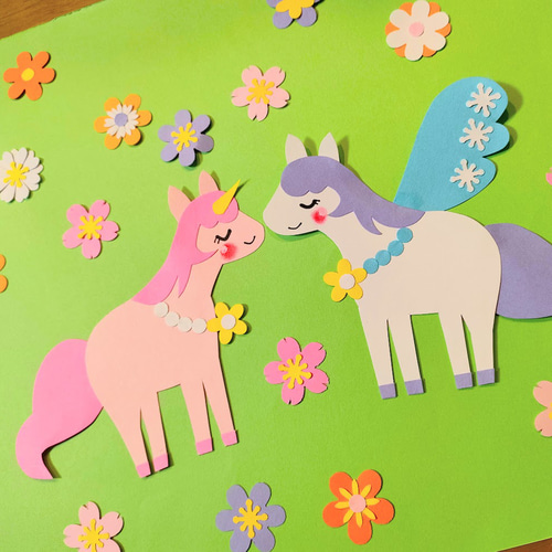 ラミネート可 写真 色紙 手紙 壁面 アルバム 飾り パーツ ～桜舞う