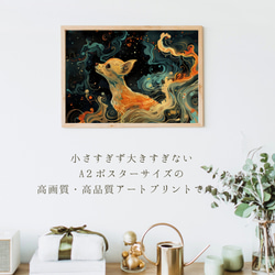 【インターステラー (星ノ間)  - チワワ犬 No.4】宇宙 星空 アートポスター 犬の絵 犬の絵画 犬のイラス 2枚目の画像