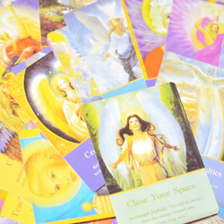 復活愛をもたらす石★ロードナイトのハートふたつと天使のカード 4枚目の画像