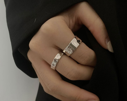 Amazon | [K.L.Y] 指輪 レディース 人気 四つ葉 シルバー925 CZ