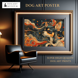 【インターステラー (星ノ間)  - チワワ犬 No.5】宇宙 星空 アートポスター 犬の絵 犬の絵画 1枚目の画像