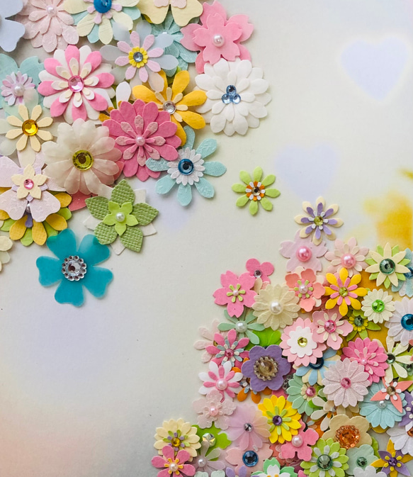 嬉しい2サイズパステル系ペーパーフラワー DIYパーツ kamitote 通販