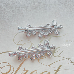 1点限り！！Flower Pearl&Bijou Hair Pin 3枚目の画像