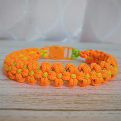 オレンジフラワー、わんちゃん猫ちゃん用襟付き首輪 オレンジフラワー、わんちゃん猫ちゃん用襟付き首輪 61YPazJoedL