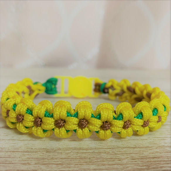 パラコードリード＆パラコード首輪 ひまわり