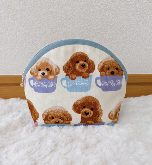 1766．あや様オーダー分 ティーカッププードル柄 ポーチ 2点  