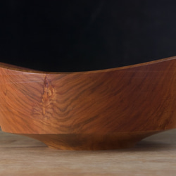 wooden bowl 24cm ヤマザクラ ダイニング 店舗什器などに 6枚目の画像