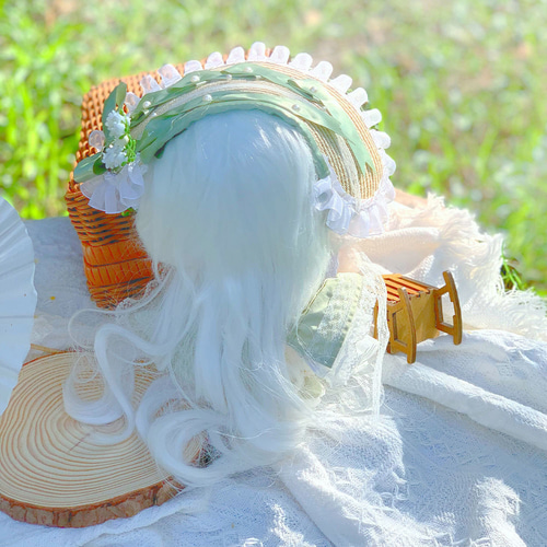 20cm 着せ替えぬいぐるみ 無属性 女の子 ロングヘアー 白茶 着せ