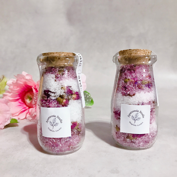 【母の日ギフト】薔薇のモイストポプリ　飾れるギフト　2個セット(ラベンダーの香り) 3枚目の画像