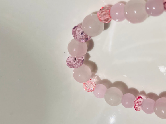 handmade pink bracelet 6枚目の画像