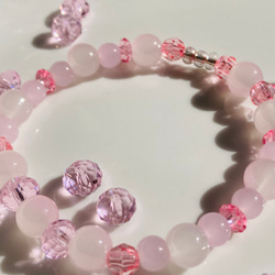 handmade pink bracelet 5枚目の画像