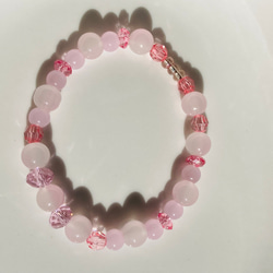 handmade pink bracelet 3枚目の画像