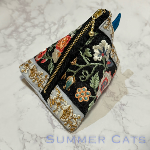 レシピ】インド刺繍リボンのテトラポーチの作り方 - from UTOPIA
