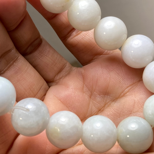 本翡翠氷糯種大粒ブレスレット