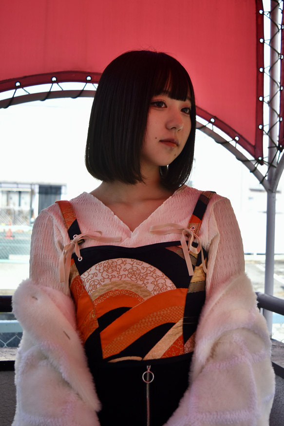 帯リメイク ビスチェ その他トップス 佩-花（ハイカ） 通販