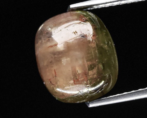 天然石　カボション　トルマリン 希少カラー 天然 バイカラー☆彡トルマリン 4.22ct ルース