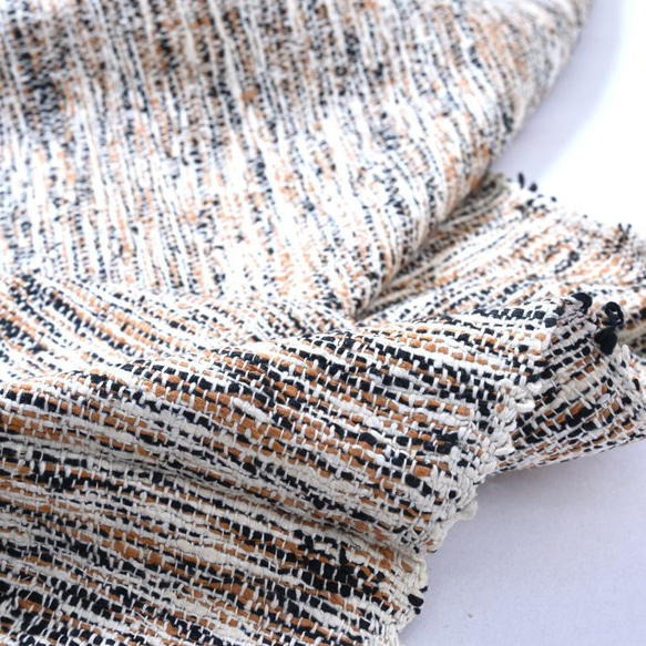 【アウトレット特価品】AKFS206OFW（GS568）インド ローシルク 手紡ぎ 手織り生地 4枚目の画像