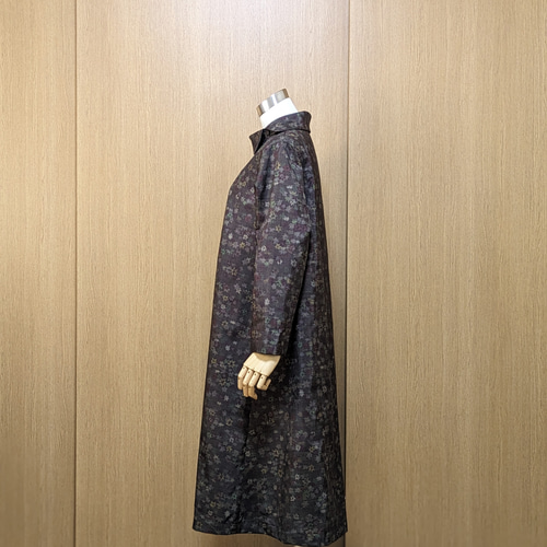 SOLD 着物リメイク ワンピース 大島紬 L〜LL ワンピース さら SOLD 着物リメイク ワンピース 大島紬 L〜LL ワンピース さら