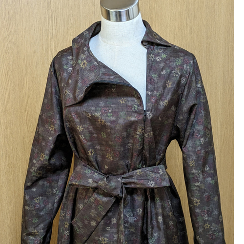 SOLD 着物リメイク ワンピース 大島紬 L〜LL ワンピース さら SOLD 着物リメイク ワンピース 大島紬 L〜LL ワンピース さら